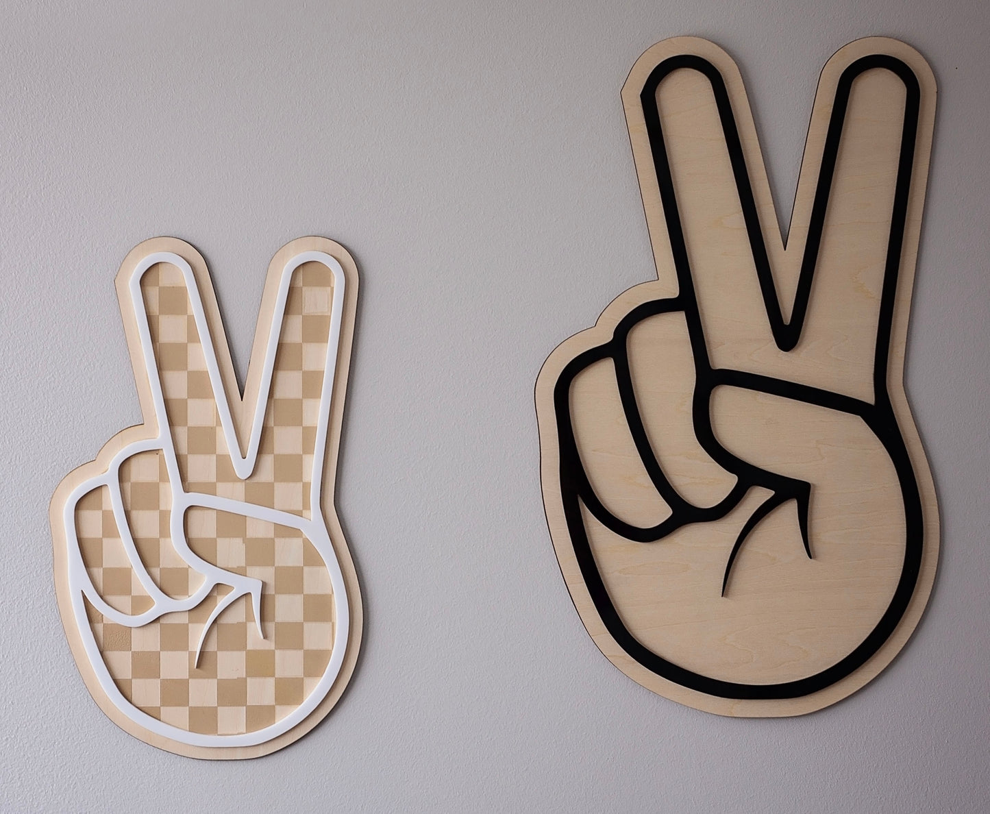 Peace sign hand