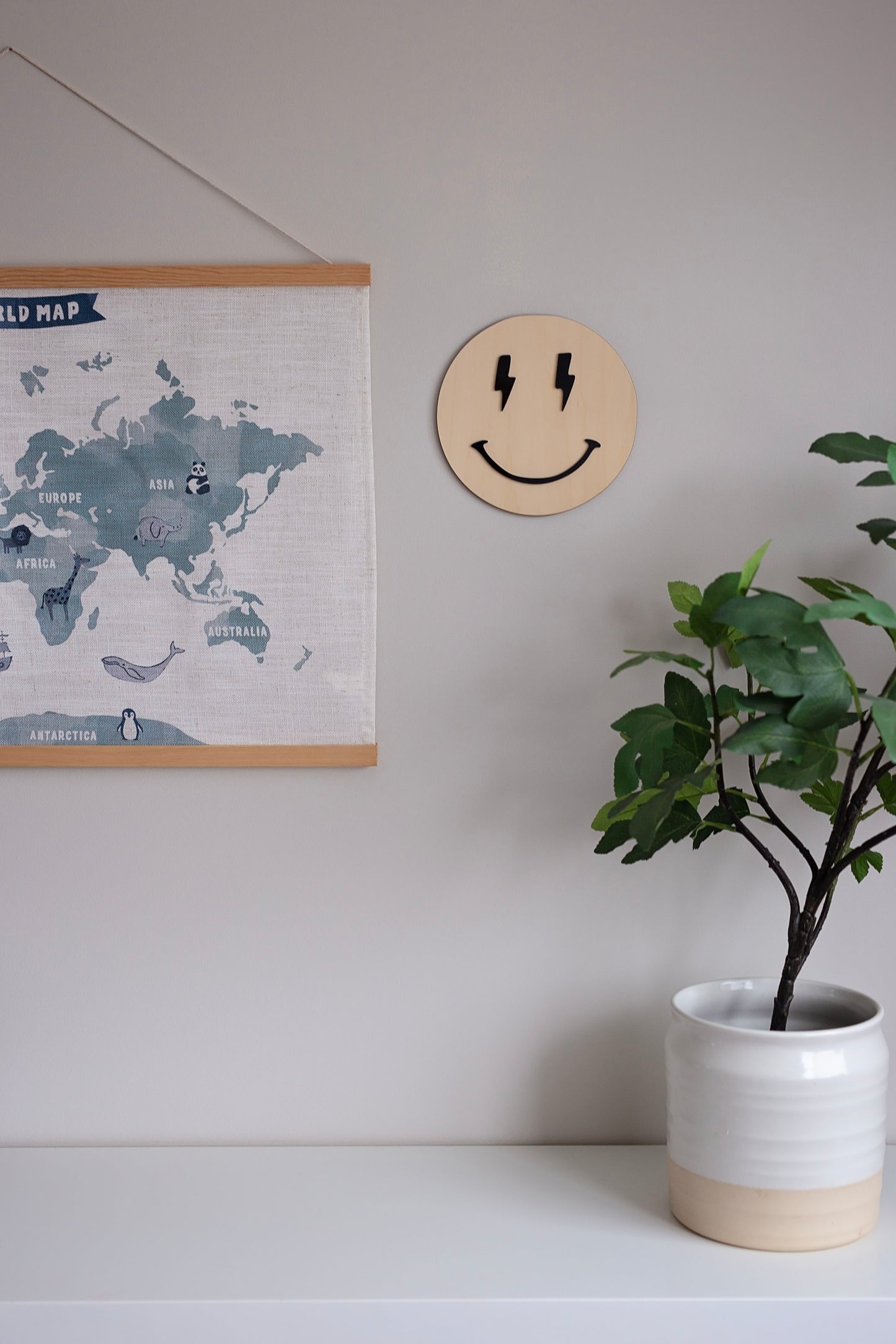 Smiley Face Sign Lightning Cool