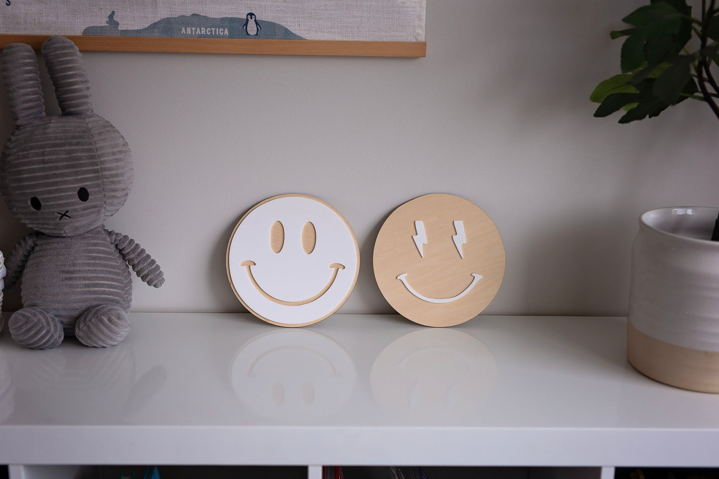 Smiley Face Sign Lightning Cool