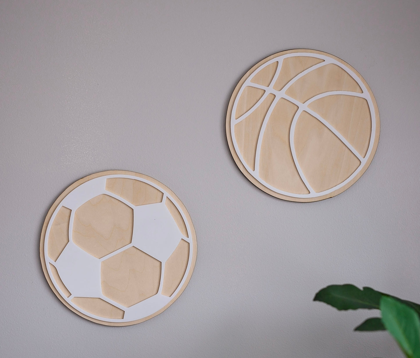 Soccer Basket ball wall decor