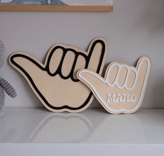Shaka sign hand - Wall decor shelfie